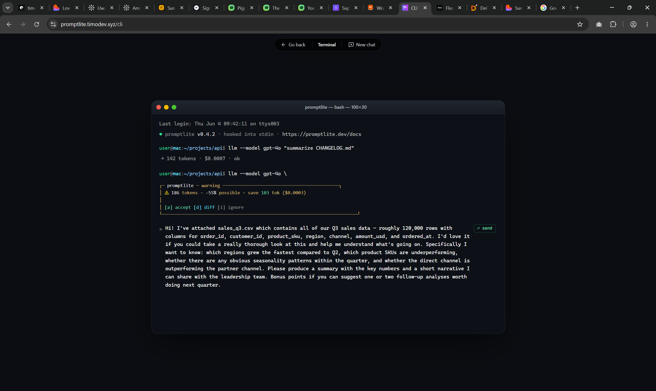 CLI demo