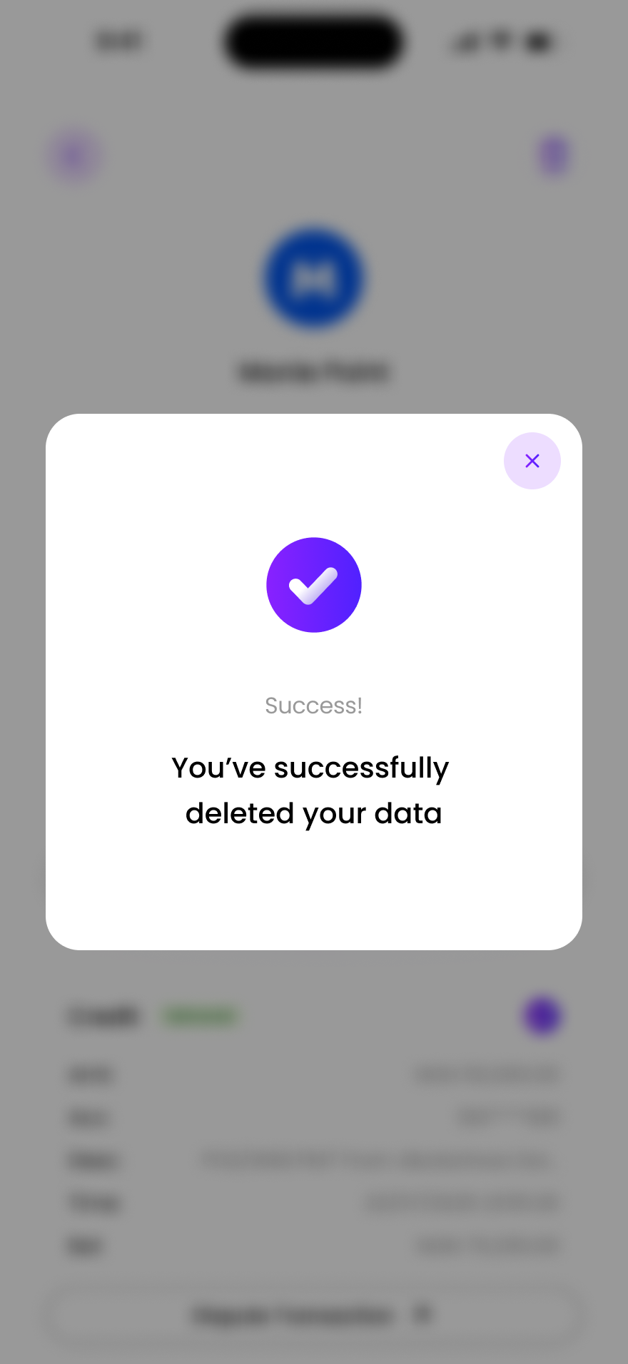 Transaction detail