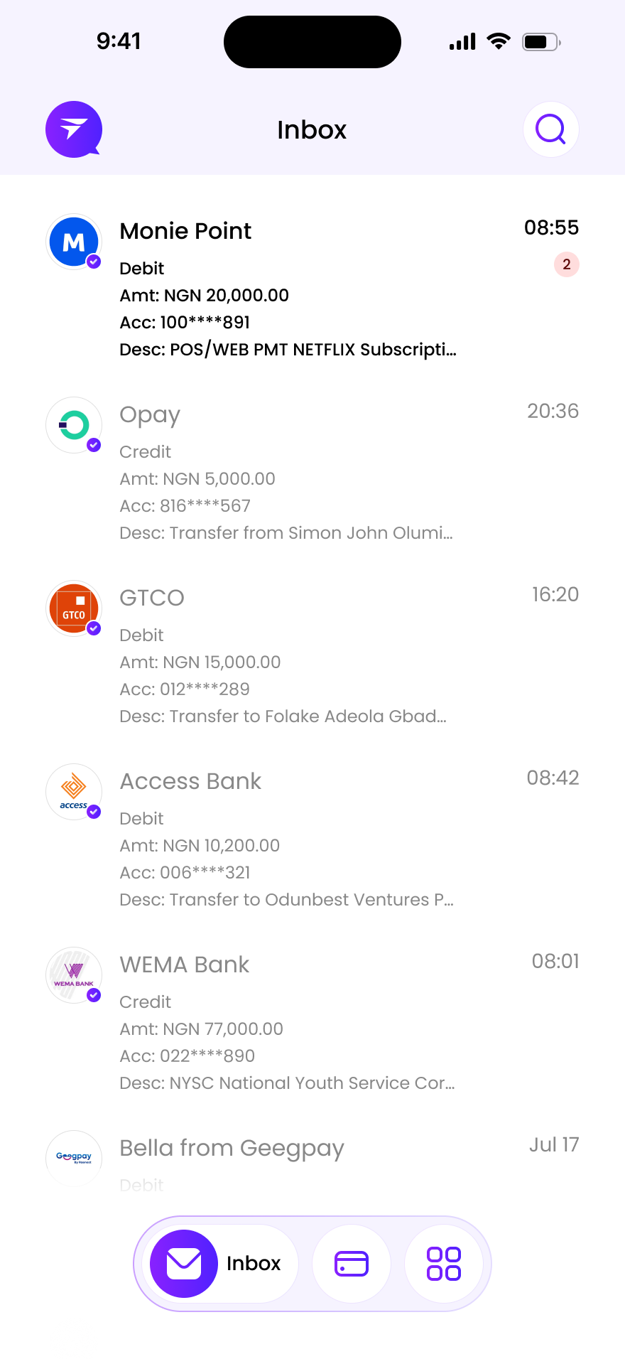 Smart Inbox alerts